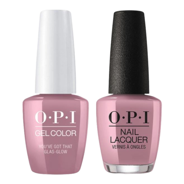opi gel polish & matching opi nail lacquer U22 You've Got That Glas-glow