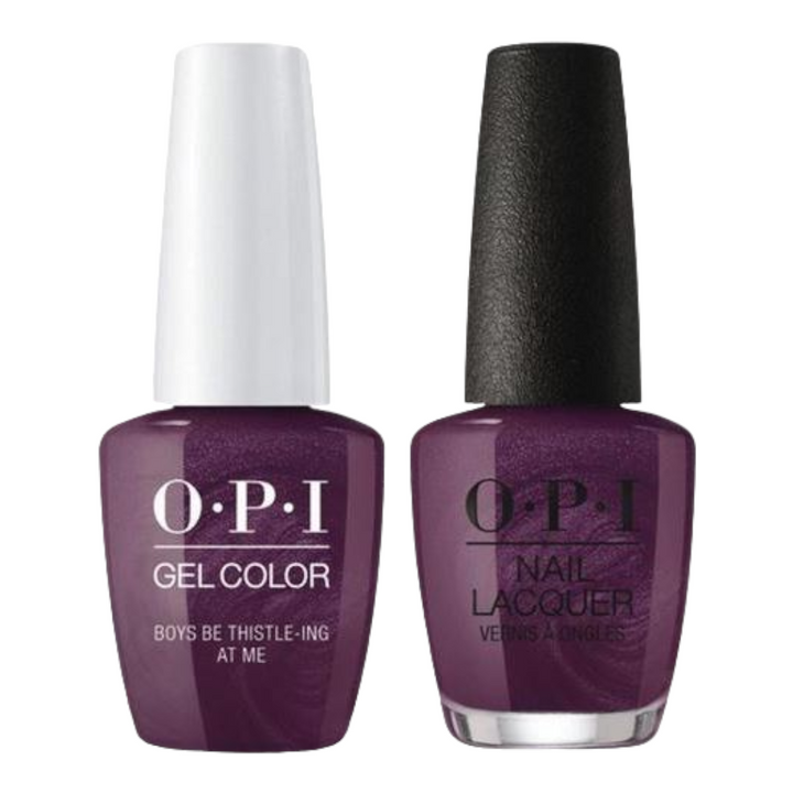 opi gel polish & matching opi nail lacquer U17 Boys Be Thistle-ing At Me