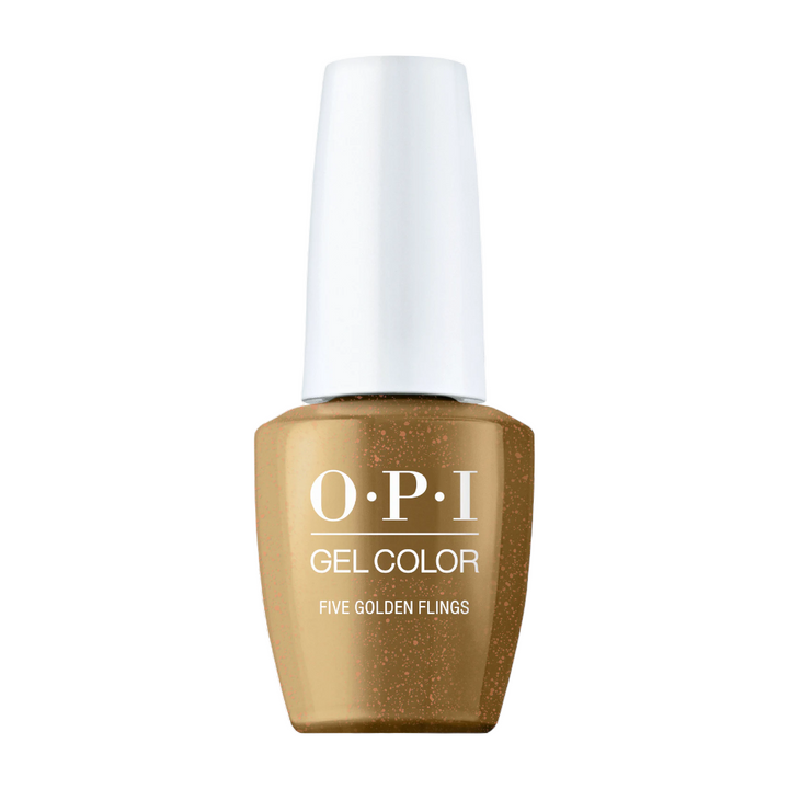 golden color, opi gel polish Five Golden Rules