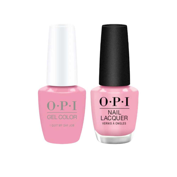 opi gel polish and matching opi nail polish P001 I Quit My Day Job