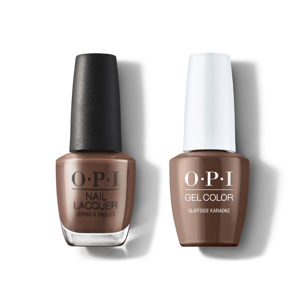 opi gel polish & matching opi nail lacquer N80 Cliffside Karaoke , opi gel color