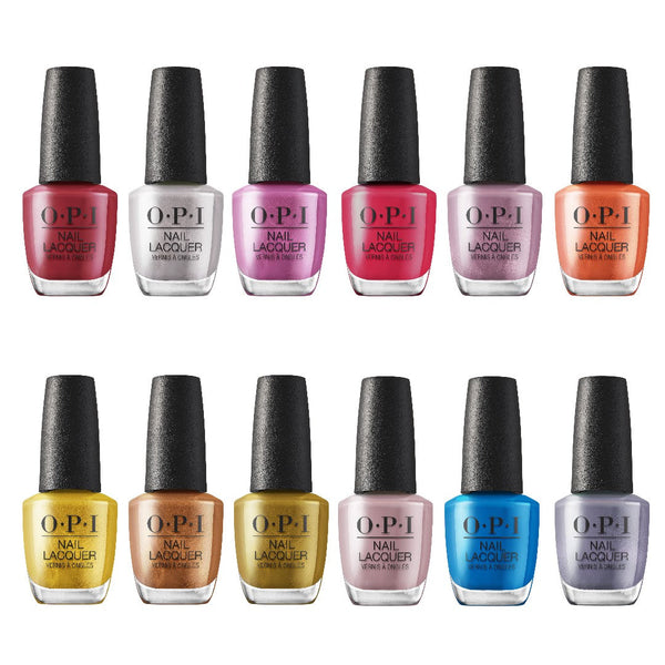 OPI Nail Lacquer Set, OPI Metallic Mega Mix fall 2024 collection, regular nail polish