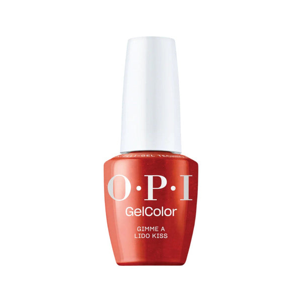 kiss nails, opi gel color Gimme A Lido Kiss