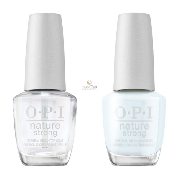 OPI Nature Strong Top and Colour Combo NAT016 Raindrop Expectations, kit ongle acrylique
