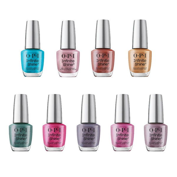 OPI Nail Polish Infinite Shine 2 - OPI Metallic Mega Mix fall 2024 collection, gel like nail polish
