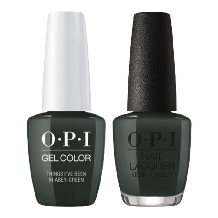 opi gel polish & matching opi nail lacquer U15 Things I've Seen In Aber-green