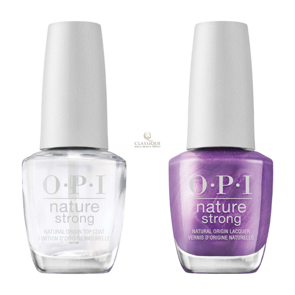 OPI Nature Strong Top and Colour Combo NAT024 Achieve Grapeness, victoria nails spa