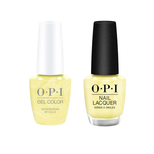 opi gel polish and matching opi nail polish P003 Sunscreening My Calls