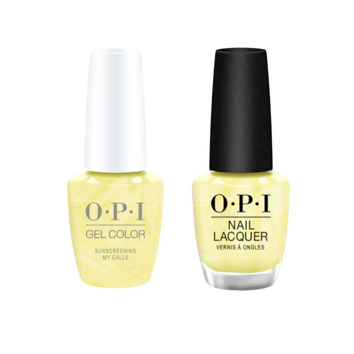 opi gel polish and matching opi nail polish P003 Sunscreening My Calls