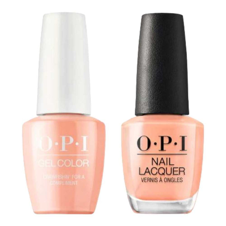 opi gel polish & matching opi nail lacquer N58 Crawfishin' For A Compliment