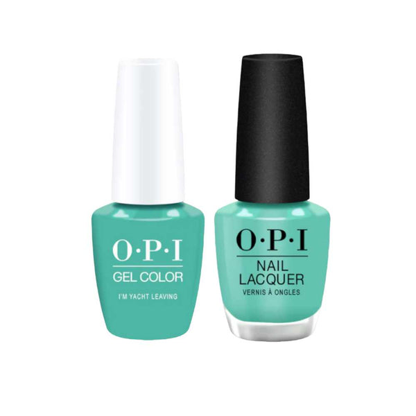 opi gel polish and matching opi nail polish P011 Im Yacht Leaving