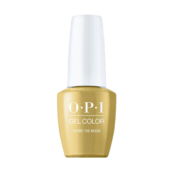 moon nails, opi gel colour Ochre The Moon