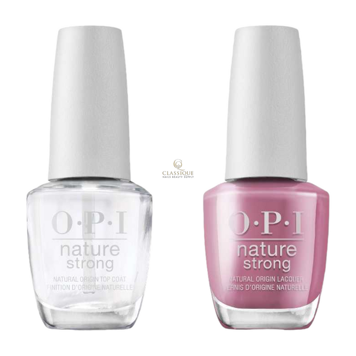 OPI Nature Strong Top and Colour Combo NAT008 Simply Radishing, good nail salons in scarborough
