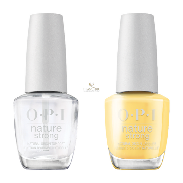 OPI Nature Strong Top and Colour Combo NAT030 Make My Daisy, nail mine