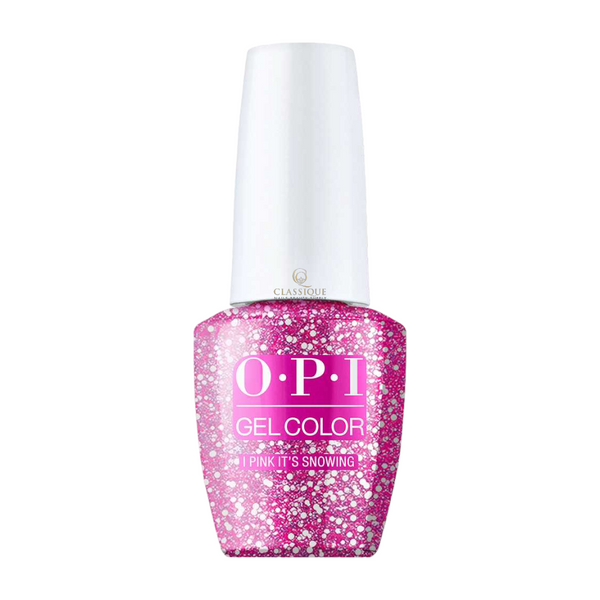 its snowing, opi gel color I Pink It’s Snowing