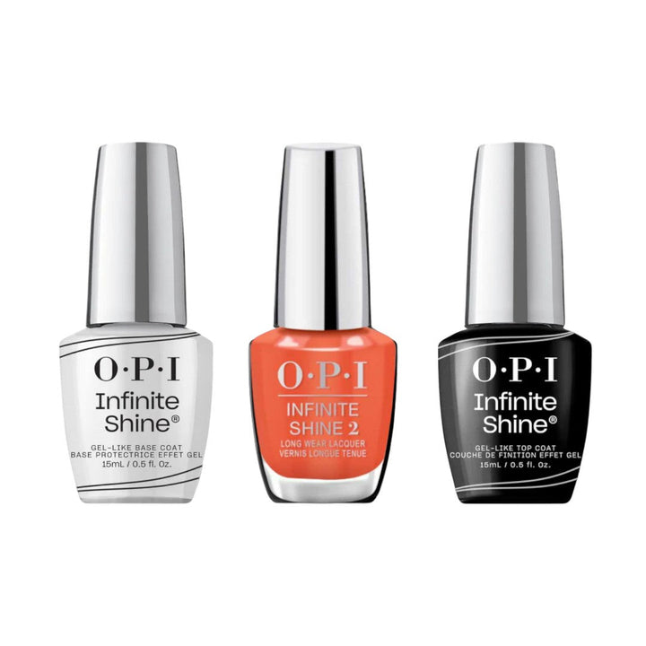 nail paint set, OPI Infinite Shine Top, Base & Colour Trio Summer Make The Rules 2023 Collection