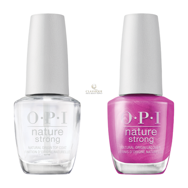 OPI Nature Strong Top and Colour Combo NAT022 Thistle Make You Bloom, nails salon near me prices
