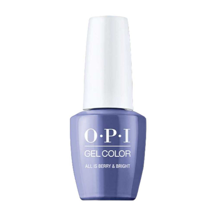 frosty nails, opi gel polish  All Is Berry & Bright