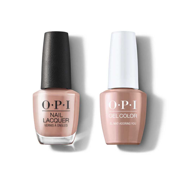 opi gel polish & matching opi nail lacquer N78 El Mat-adoring You