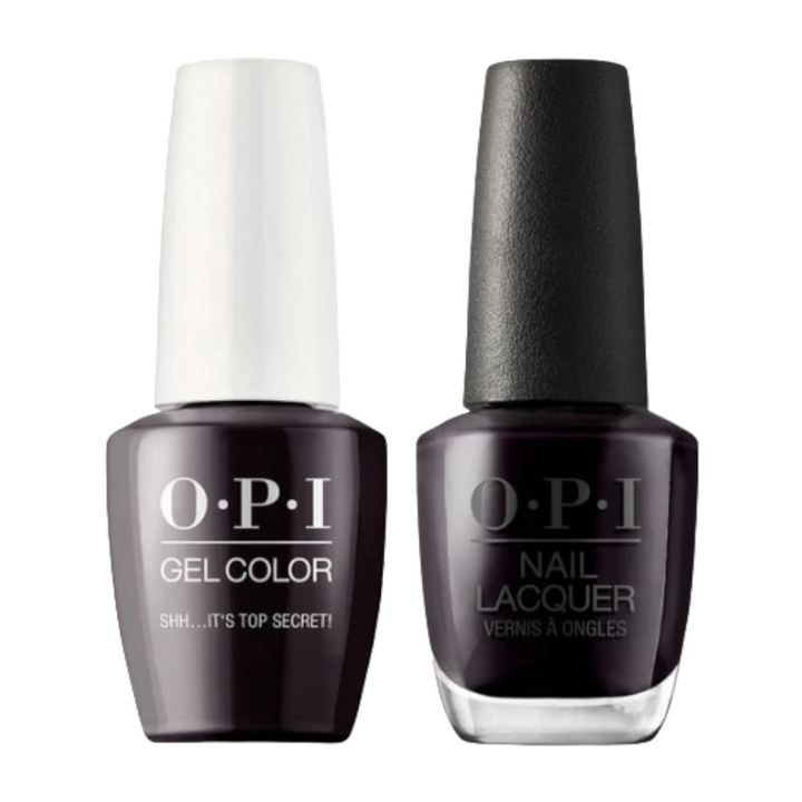 opi gel polish & matching opi nail lacquer W61 Shh...It's Top Secret!