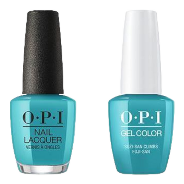 opi gel polish & matching opi nail lacquer T88 Suzi-san Climbs Fuji-san