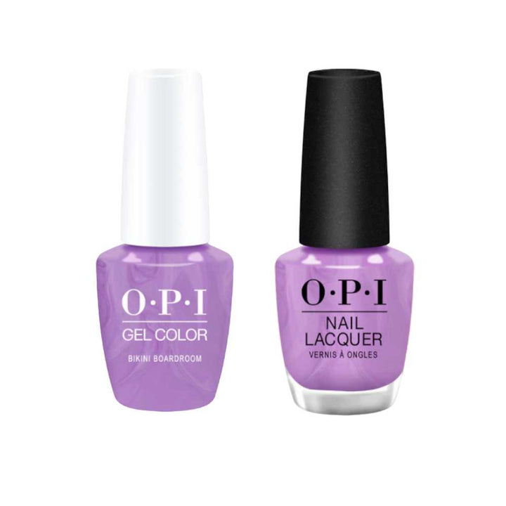 opi gel polish and matching opi nail polish P006 Bikini Boardroom