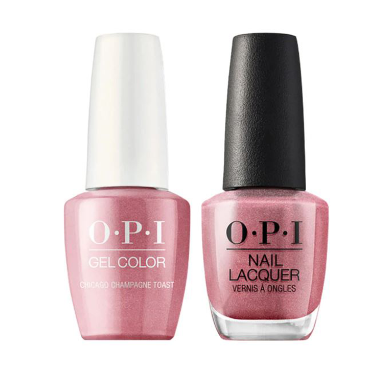 opi gel polish & matching opi nail lacquer S63 Chicago Champagne Toast
