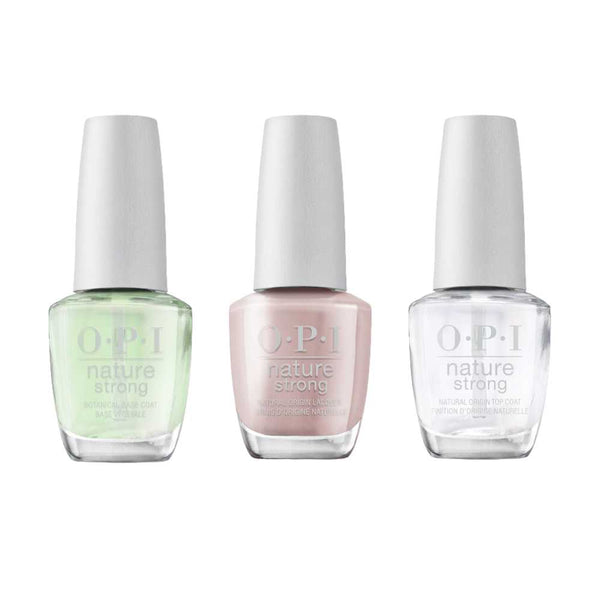 nail polish set, opi nature strong, vegan nail polish, nail polish brand opi​, OPI Nature Strong Top, Base and Colour Kind Of A Twig Deal NAT032