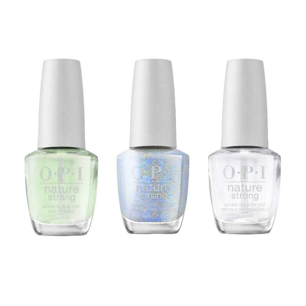 nail polish set, opi nature strong, vegan nail polish, nail polish brand opi​, OPI Nature Strong Top, Base and Colour Eco For It NAT037