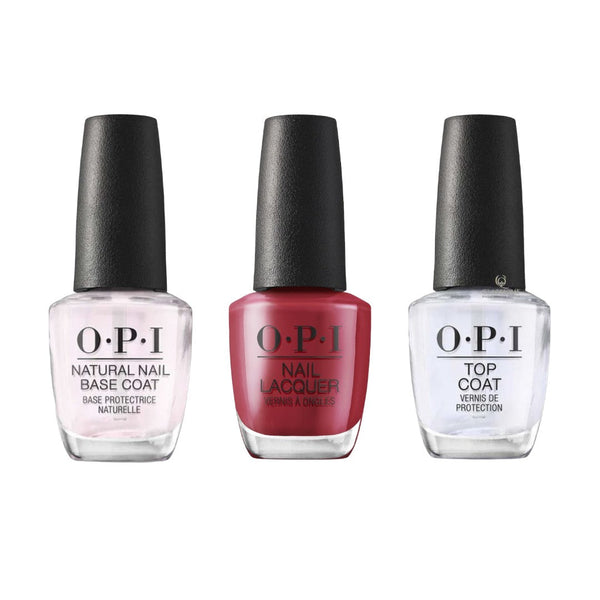 OPI Lacquer - Top, Base & Colour Trio - Metallic Mega Mix Collection