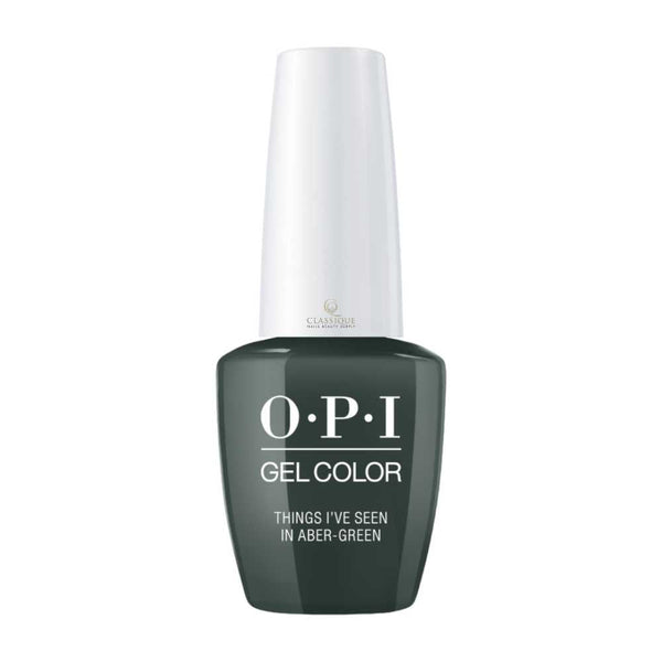 opi gel polish, opi gel color Things I've Seen In Aber-green #GCU15 