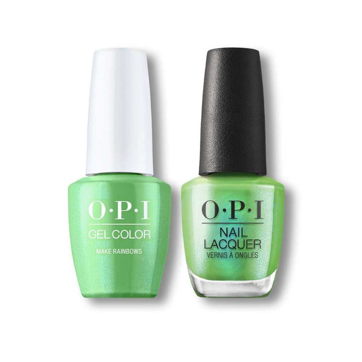 opi green nail polish opi make rainbows