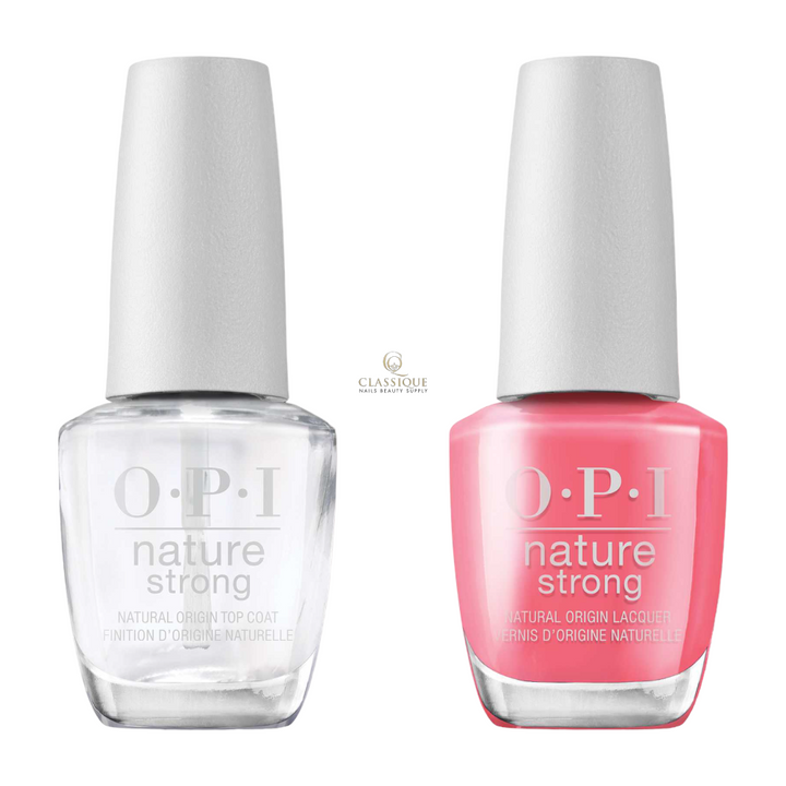 OPI Nature Strong Top and Colour Combo NAT010 Big Bloom Energy, victoria nails & spa