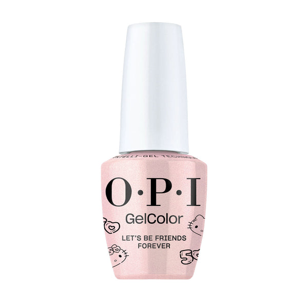 OPI sheer gold shimmer Gel Polish - Let's Be Friends Forever, Hello Kitty Collection
