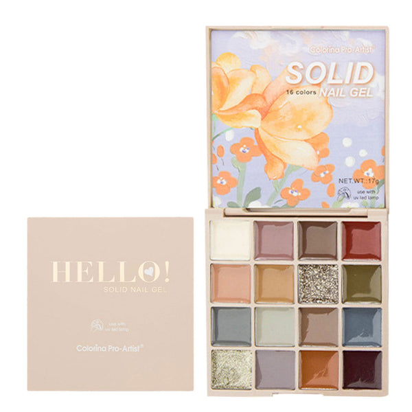 Hello! Solid 16 Colors Nail Gel - Misty Mountains