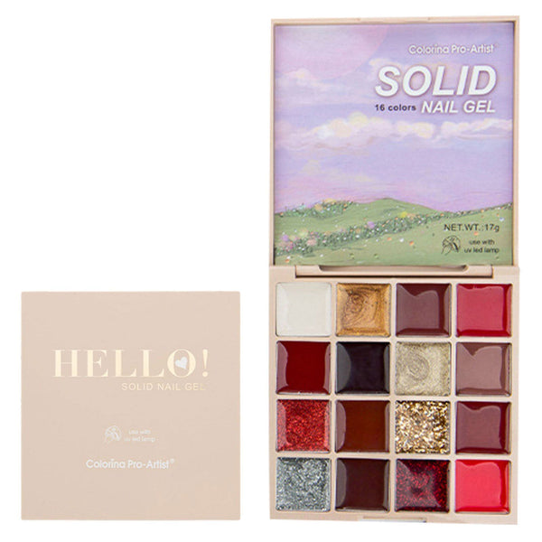 Hello! Solid 16 Colors Nail Gel - Morning Dew Rose